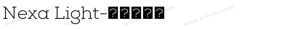 Nexa Light字体转换